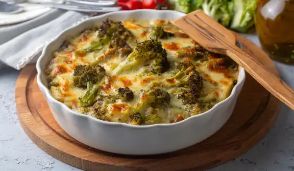 Запеканка с броколи и карфиол