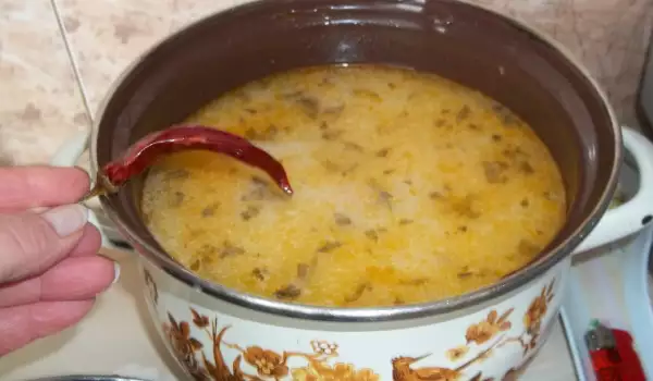 Лесна супа от прясно зеле