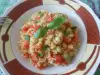 Постна салата от кафяв ориз