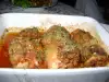 Руладини със сирена и винен сос