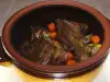 Джолан с картофи, моркови и лук в гювеч