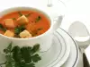 Лесна доматена супа със запръжка